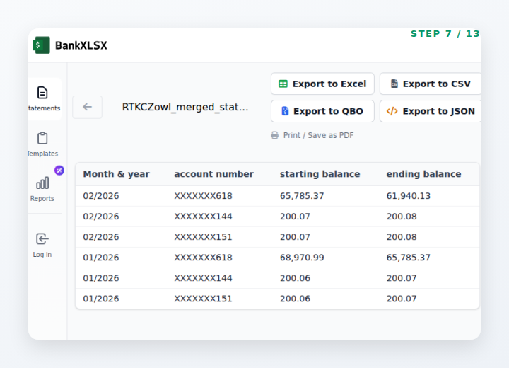 Paid plans: clean, complete exports